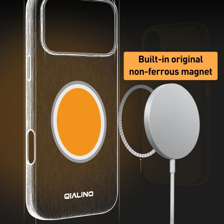 Funda para teléfono QIALINO Technology de cuero con MagSafe, For iPhone 17 Pro Max, For iPhone 17 Pro, For iPhone 17, For iPhone Air