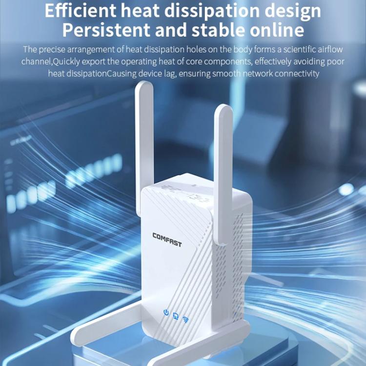 Repetidor inalámbrico Gigabit de doble banda COMFAST CF-WR773BE de 3570 Mbps con extensor de señal WiFi7, EU Plug, US Plug, UK Plug, AU Plug