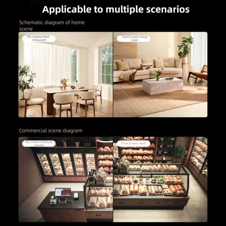 Cámara inteligente Xiaomi Mijia original con 4 lentes duales, PTZ, detección por IA de 360 grados, 5MP, WiFi y 6 cámaras de seguridad para el hogar compatibles con la aplicación Mi Home., Xiaomi Mijia Smart Camera 4 Dual Lens