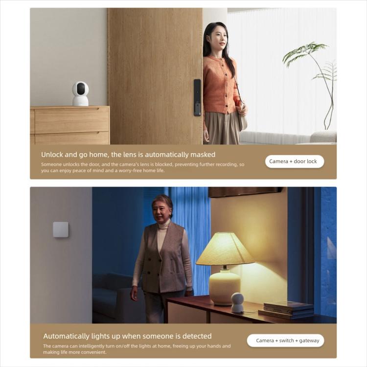Cámara inteligente Xiaomi original 4 4K Wi-Fi de doble banda 6 8MP HDR Seguimiento por IA Visión nocturna Audio bidireccional Seguridad para el hogar Monitor de bebé Cámara para mascotas, Xiaomi Smart Camera 4 4K