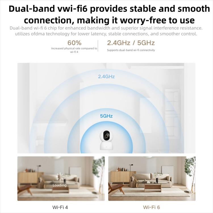 Cámara inteligente Xiaomi original 4 4K Wi-Fi de doble banda 6 8MP HDR Seguimiento por IA Visión nocturna Audio bidireccional Seguridad para el hogar Monitor de bebé Cámara para mascotas, Xiaomi Smart Camera 4 4K