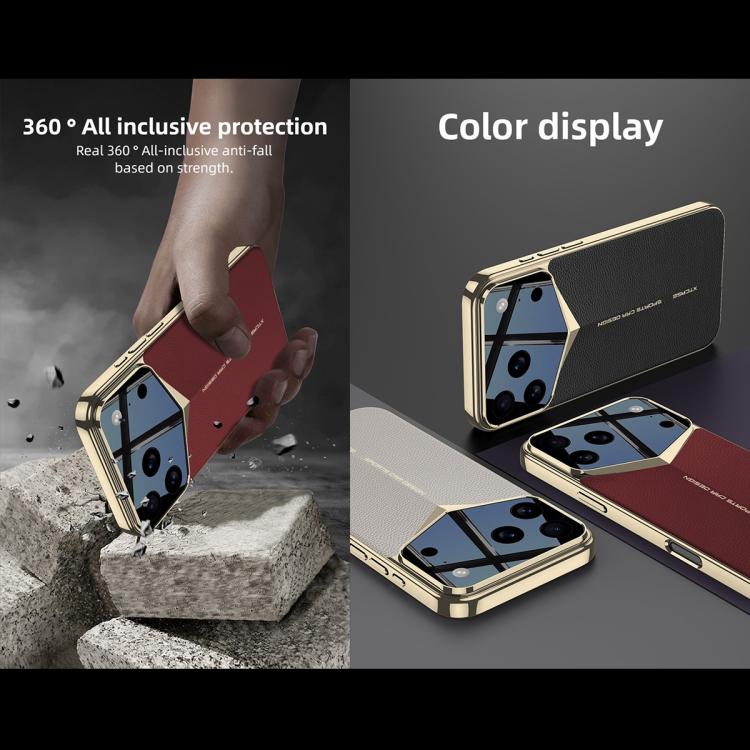 Funda para teléfono de cuero liso GKK Blade Phantom, For iPhone 17 Pro Max, For iPhone 17 Pro