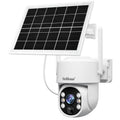 Sistema de cámara de seguridad inalámbrica SriHome DH005 de 4 MP y 2K con bajo consumo de energía y panel solar., DH005
