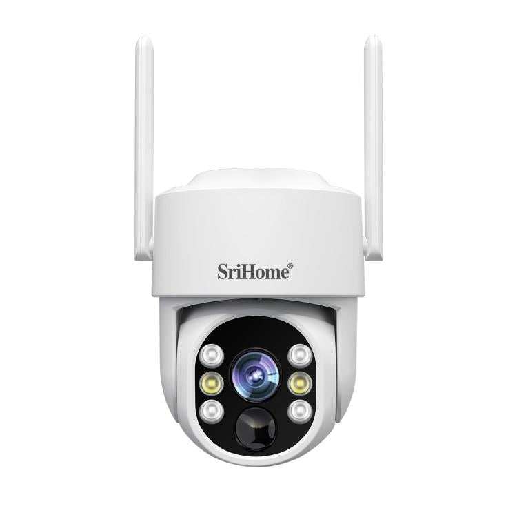 Sistema de cámara de seguridad inalámbrica SriHome DH005 de 4 MP y 2K con bajo consumo de energía y panel solar., DH005