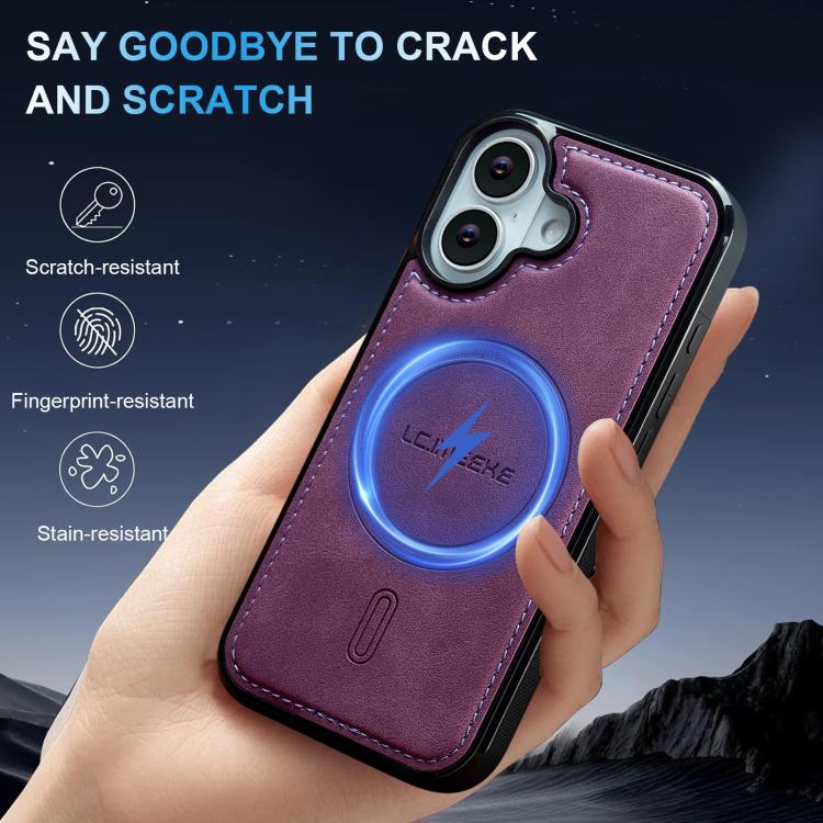 Funda magnética para teléfono LC.IMEEKE Serie L6 MagSafe, For iPhone 16, For iPhone 15 Pro Max, For iPhone 15 Pro, For iPhone 15 Plus, For iPhone 15, For iPhone 14 Plus, For iPhone 14, For iPhone 14 Pro