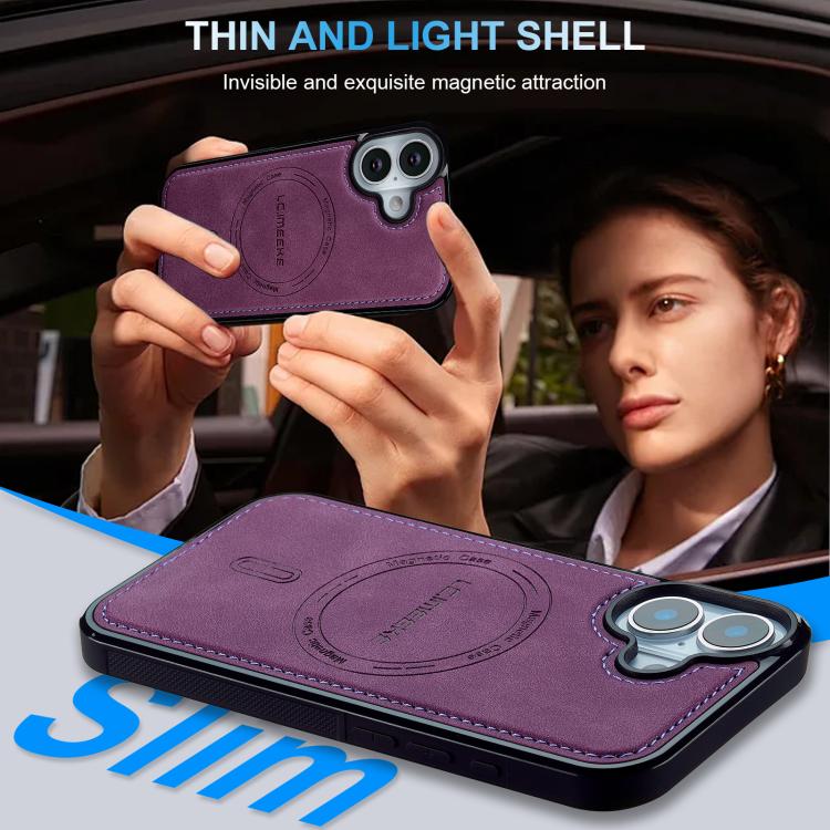 Funda magnética para teléfono LC.IMEEKE Serie L6 MagSafe, For iPhone 16, For iPhone 15 Pro Max, For iPhone 15 Pro, For iPhone 15 Plus, For iPhone 15, For iPhone 14 Plus, For iPhone 14, For iPhone 14 Pro