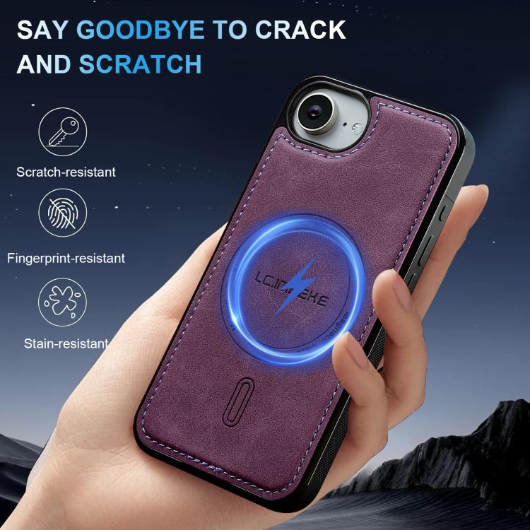 Funda magnética para teléfono LC.IMEEKE Serie L6 MagSafe, For iPhone 17e / 16e, For iPhone 17 Pro Max, For iPhone 17 Pro, For iPhone 17, For iPhone Air, For iPhone 16 Pro Max, For iPhone 16 Pro, For iPhone 16 Plus