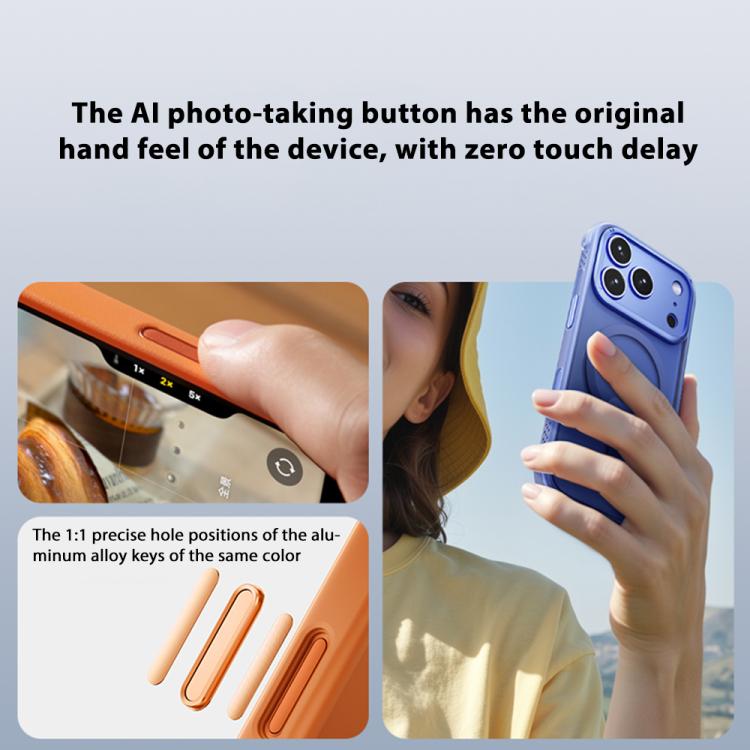 Funda para teléfono MOMAX resistente a golpes con airbag y MagSafe, For iPhone 17 Pro Max, For iPhone 17 Pro