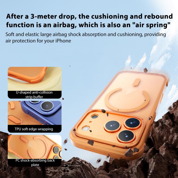 Funda para teléfono MOMAX resistente a golpes con airbag y MagSafe, For iPhone 17, For iPhone Air