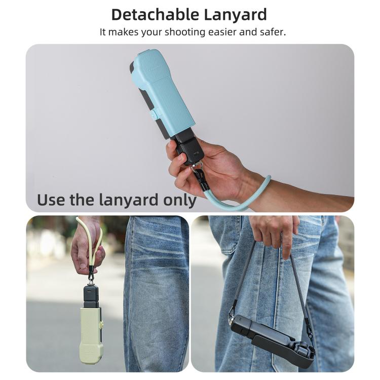 Correa cruzada para el cuello Sunnylife, bandolera colgante manos libres, cuerda anticaída, cordón para el cuello con tornillo de 1/4, correa para el hombro, For DJI OSMO Pocket 3