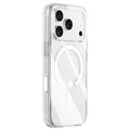Funda para teléfono ZGA MagSafe Metal AI Buttons transparente híbrida de PC y TPU, For iPhone 17 Pro Max, For iPhone 17 Pro, For iPhone 17, For iPhone Air