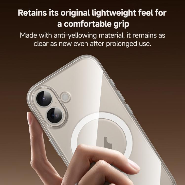 Funda para teléfono ZGA MagSafe Metal AI Buttons transparente híbrida de PC y TPU, For iPhone 17 Pro Max, For iPhone 17 Pro, For iPhone 17, For iPhone Air