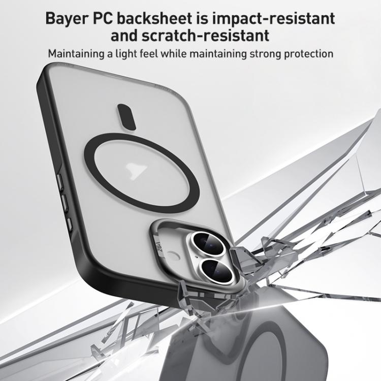 Funda para teléfono ZGA Matte Clear MagSafe híbrida de PC y TPU, For iPhone 17, For iPhone Air