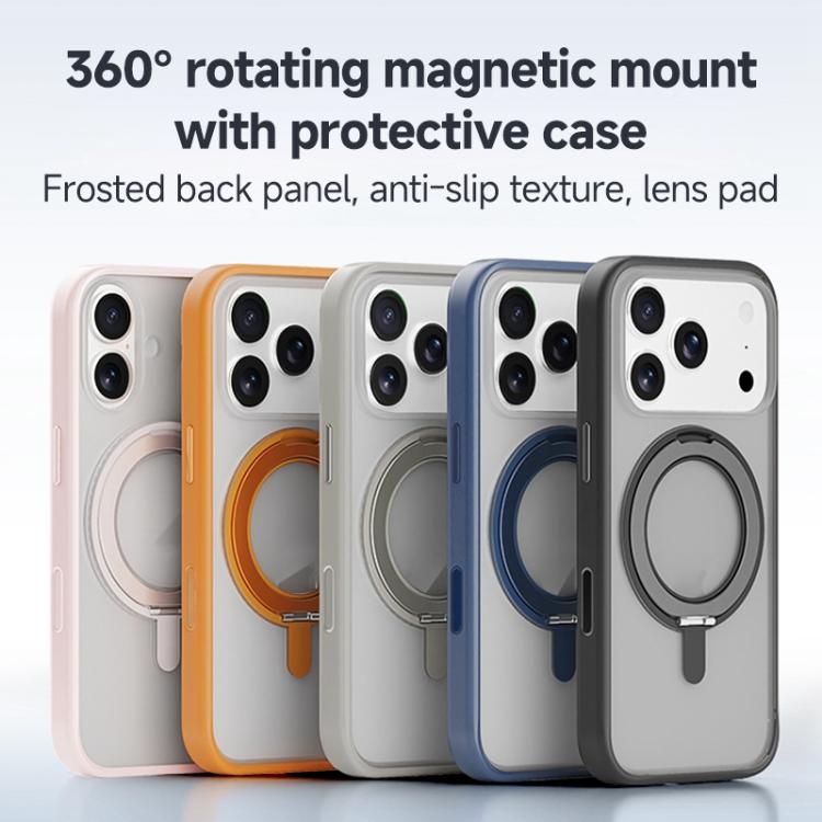 Funda para teléfono ZGA Feitian con soporte giratorio de 360° y MagSafe, híbrida de PC y TPU., For iPhone 17 Pro Max, For iPhone 17 Pro