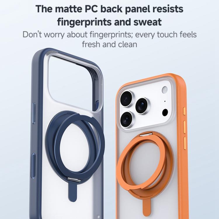 Funda para teléfono ZGA Feitian con soporte giratorio de 360° y MagSafe, híbrida de PC y TPU., For iPhone 17, For iPhone Air