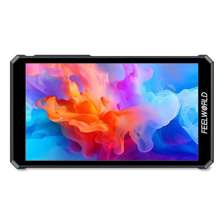 FEELWORLD PS6 Monitor de vídeo OLED vertical y horizontal de 5,5 pulgadas con pantalla táctil, resolución 4K y compatible con HDMI., US Plug, EU Plug, UK Plug, AU Plug
