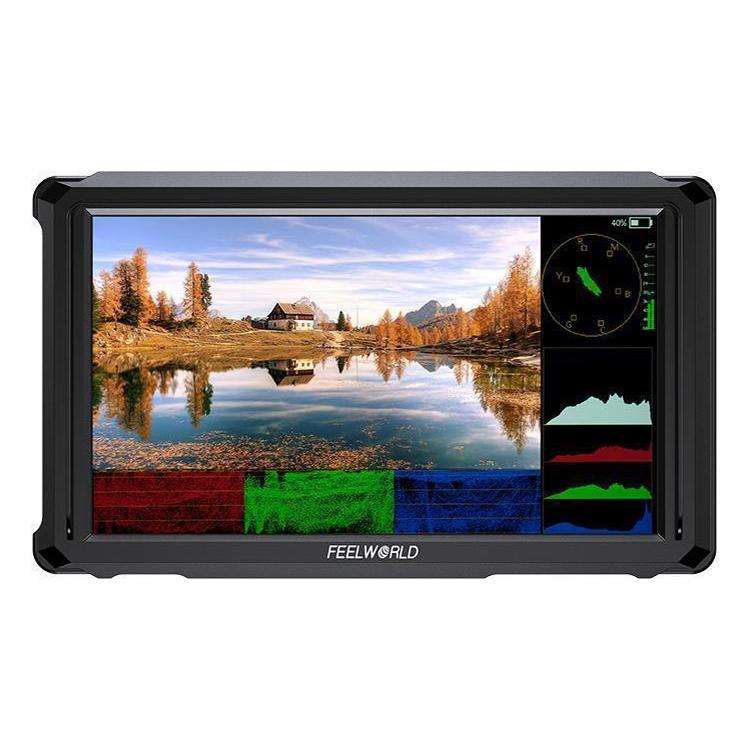 Monitor para cámara DSLR FEELWORLD FW568 Pro de 6 pulgadas, 1200 nits de brillo, 4K, HDMI, pantalla IPS de 60 Hz, FW568 Pro