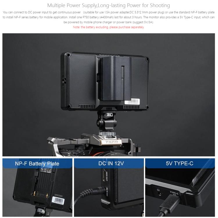 Monitor para cámara DSLR FEELWORLD FW568 Pro de 6 pulgadas, 1200 nits de brillo, 4K, HDMI, pantalla IPS de 60 Hz, FW568 Pro