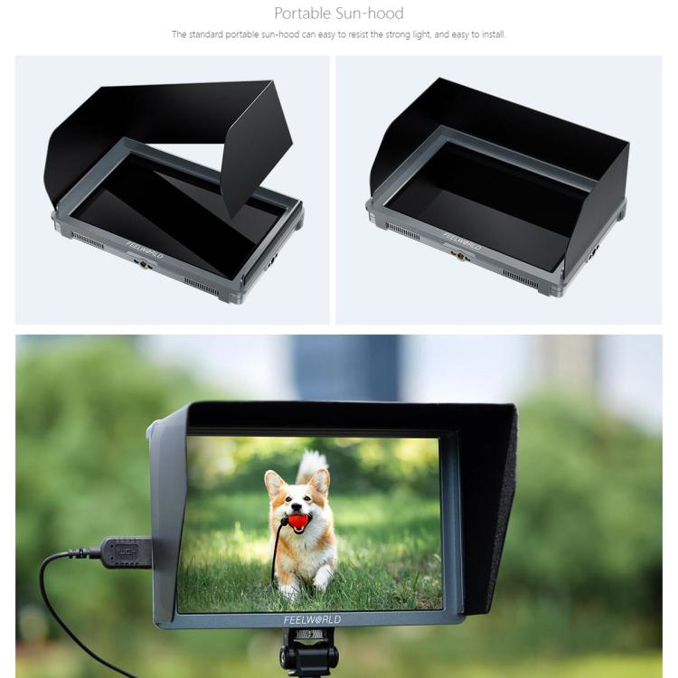 Monitor de vídeo para campo con pantalla táctil FEELWORLD FW759 Pro de 7 pulgadas, compatible con HDMI 4K y resolución IPS de 1280 x 800., FW759 Pro