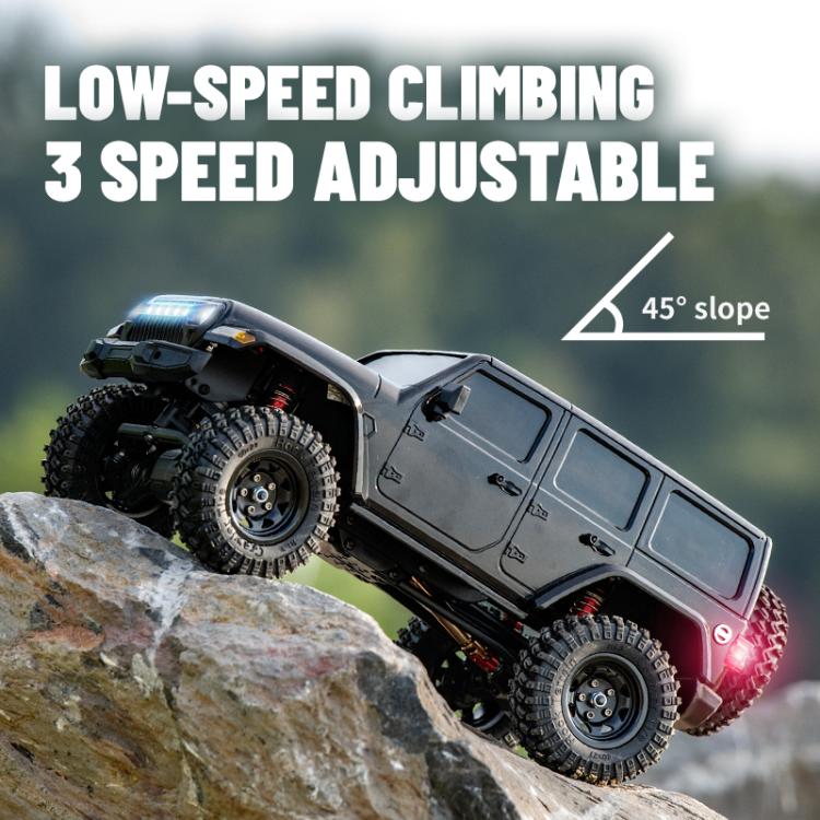 Coche teledirigido de simulación de escalada JJR/C C8801 Pro Black Warrior Edition Wrangler