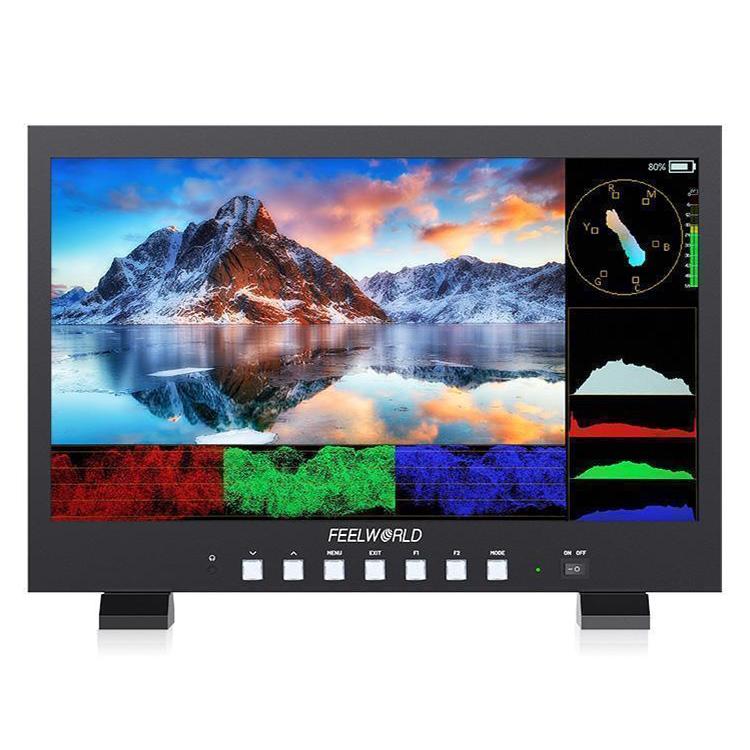Monitor de producción profesional FEELWORLD FVM215-1000 de 21,5 pulgadas, alto brillo (1000 nits), pantalla IPS Full HD 4K a 60 Hz, compatible con HDMI y 3G-SDI., UK Plug, US Plug, AU Plug, EU Plug