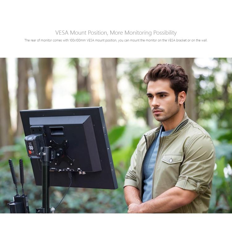 Monitor de producción profesional FEELWORLD FVM215-1000 de 21,5 pulgadas, alto brillo (1000 nits), pantalla IPS Full HD 4K a 60 Hz, compatible con HDMI y 3G-SDI., UK Plug, US Plug, AU Plug, EU Plug