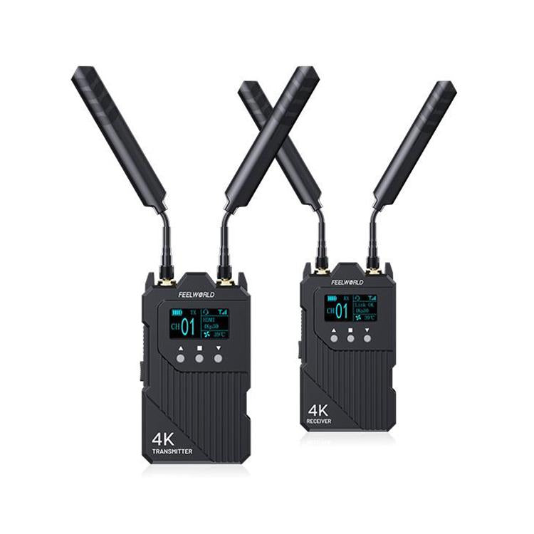 Sistema de transmisión de vídeo inalámbrico FEELWORLD WT1H 4K, compatible con HDMI dual, intercomunicador dúplex completo y transmisión en directo., WT1H