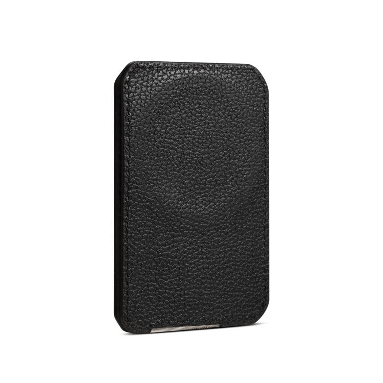 Bolso portatarjetas MagSafe Denior V22 de piel de becerro con textura