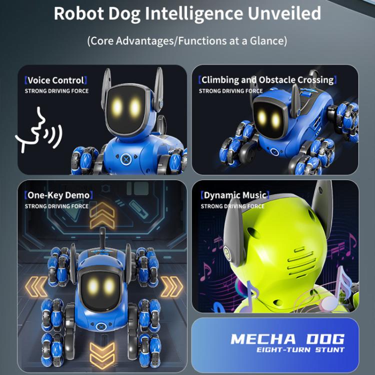 Perro robot multifunción de ocho ruedas JJR/C Q200 con control remoto