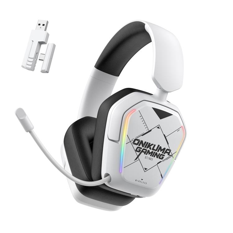 Auriculares inalámbricos Bluetooth ONIKUMA GT883 de cuatro modos, GT883(Black White)