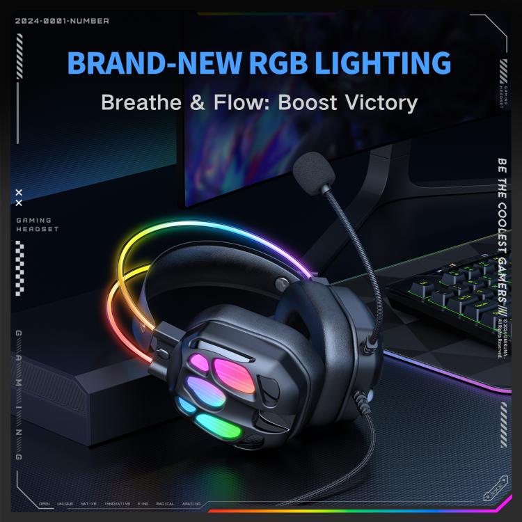 Auriculares con cable ONIKUMA X89 RGB con micrófono, X89