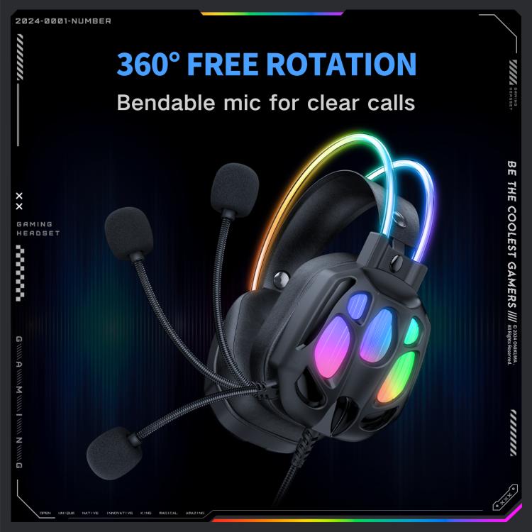 Auriculares con cable ONIKUMA X89 RGB con micrófono, X89