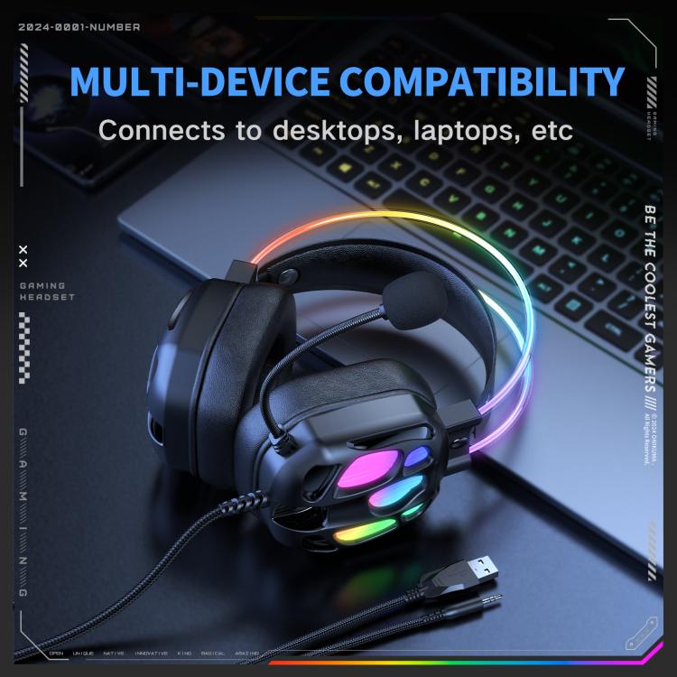 Auriculares con cable ONIKUMA X89 RGB con micrófono, X89