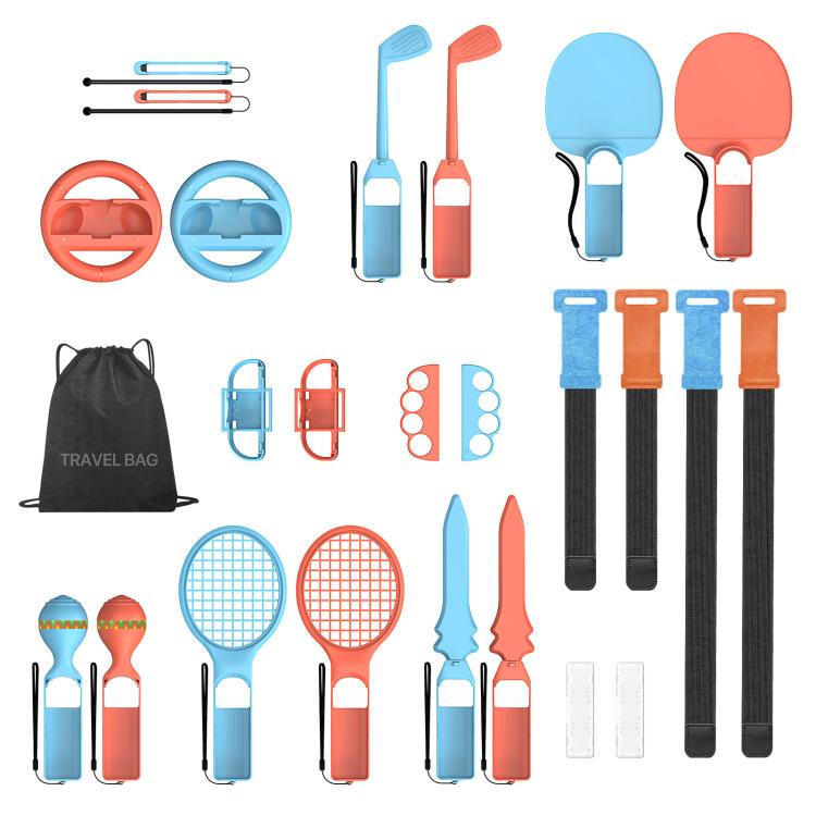 DUX DUCIS 25 en 1 Juego de accesorios para mandos deportivos con sensor de movimiento, For Nintendo Switch 2