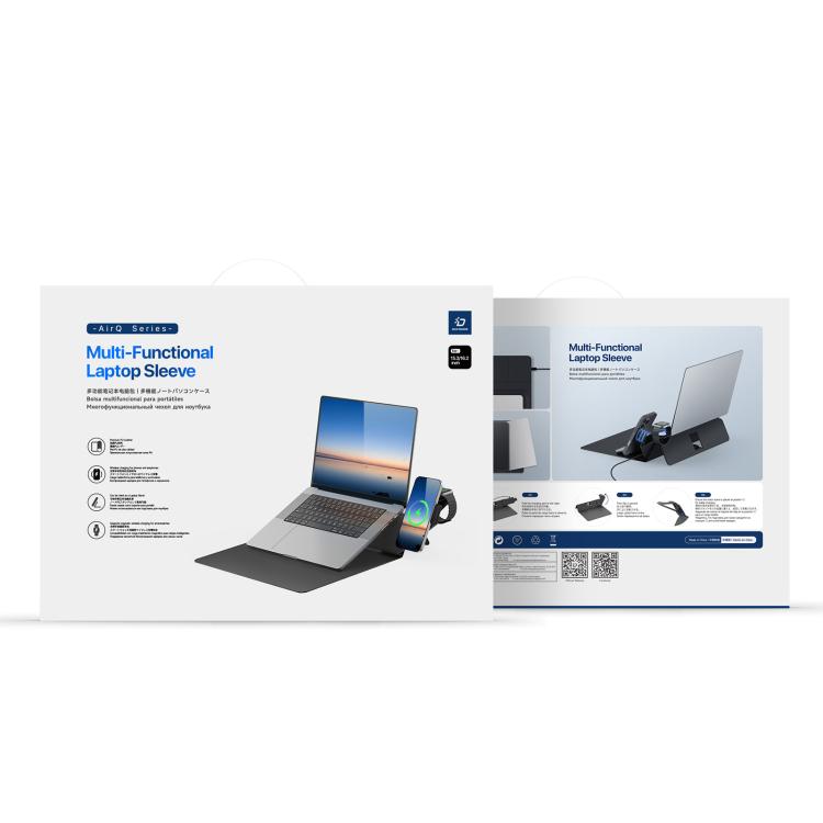 Funda multifuncional para portátil con carga inalámbrica DUX DUCIS Serie AirQ, For 13.6-14.2 inch, For 15-16 inch