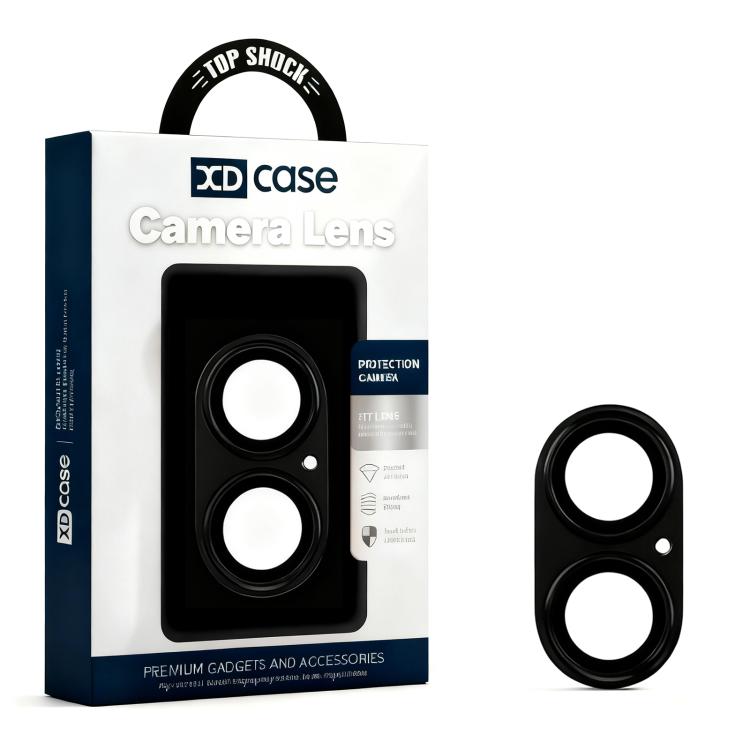 Película protectora para el anillo del objetivo de la cámara XDcase Armor de metal esmerilado con cobertura total, For iPhone 17