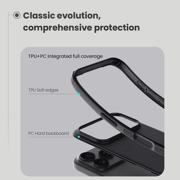 Funda para teléfono NILLKIN Frosted Shield Pro de PC + TPU, For iPhone 17 Pro Max