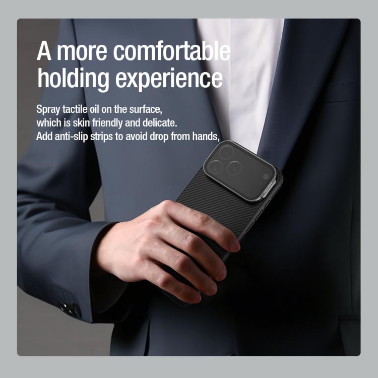 Funda para teléfono NILLKIN Black Mirror Prop con textura de espejo transparente, For iPhone 17 Pro Max, For iPhone 17 Pro