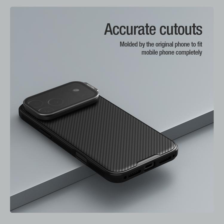 Funda para teléfono NILLKIN Black Mirror Prop con textura de espejo transparente, For iPhone 17 Pro Max, For iPhone 17 Pro