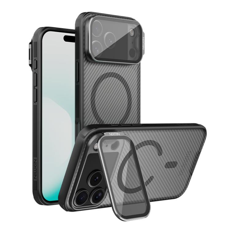 Funda para teléfono NILLKIN CamShield Prop con cubierta de espejo transparente y magnética MagSafe para PC, For iPhone 17 Pro Max, For iPhone 17 Pro