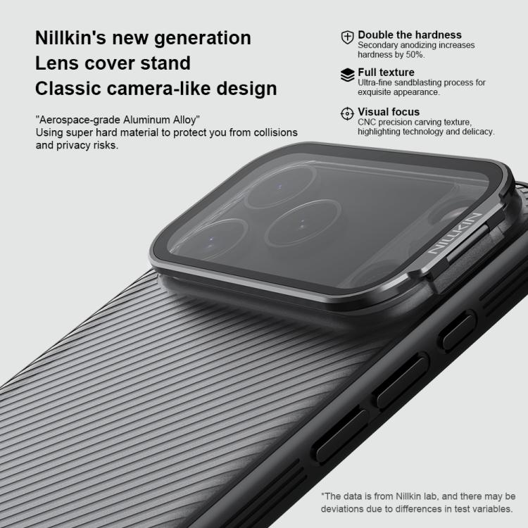 Funda para teléfono NILLKIN CamShield Prop con espejo transparente y translúcida para PC, For iPhone 17 Pro Max, For iPhone 17 Pro