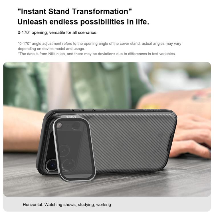 Funda para teléfono NILLKIN CamShield Prop con espejo transparente y translúcida para PC, For iPhone 17 Pro Max, For iPhone 17 Pro