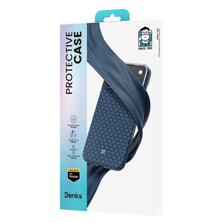 Funda para teléfono Benks Color Shield C1 Classic Kevlar Woven Diamond MagSafe, For iPhone 17 Pro Max, For iPhone 17 Pro