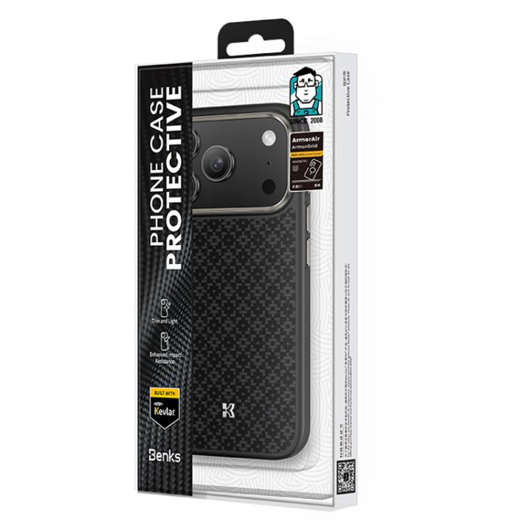 Funda magnética Benks Y2 Kevlar MagSafe Diamond para teléfono, For iPhone 17 Pro Max, For iPhone 17 Pro