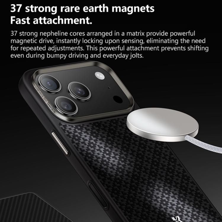 Funda magnética Benks Y2 Kevlar MagSafe Diamond para teléfono, For iPhone 17 Pro Max, For iPhone 17 Pro