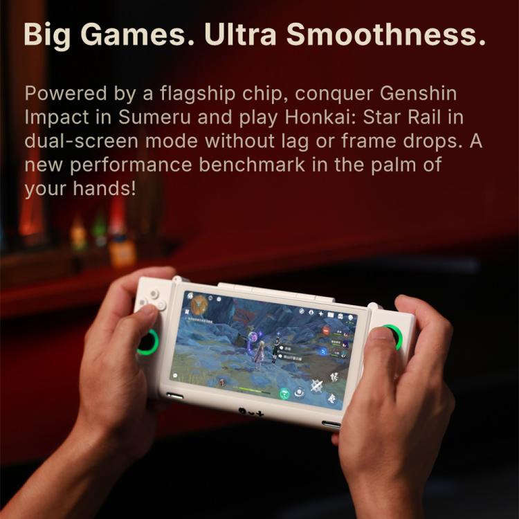 ONE-NETBOOK Sugar 1 Consola de juegos portátil de doble pantalla, Android 14 Snapdragon G3 Gen3, 16GB+512GB