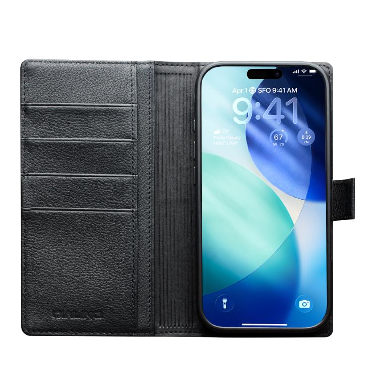Funda para teléfono de cuero genuino QIALINO Classics 3rd, For iPhone 17 Pro Max, For iPhone 17 Pro, For iPhone 17, For iPhone Air