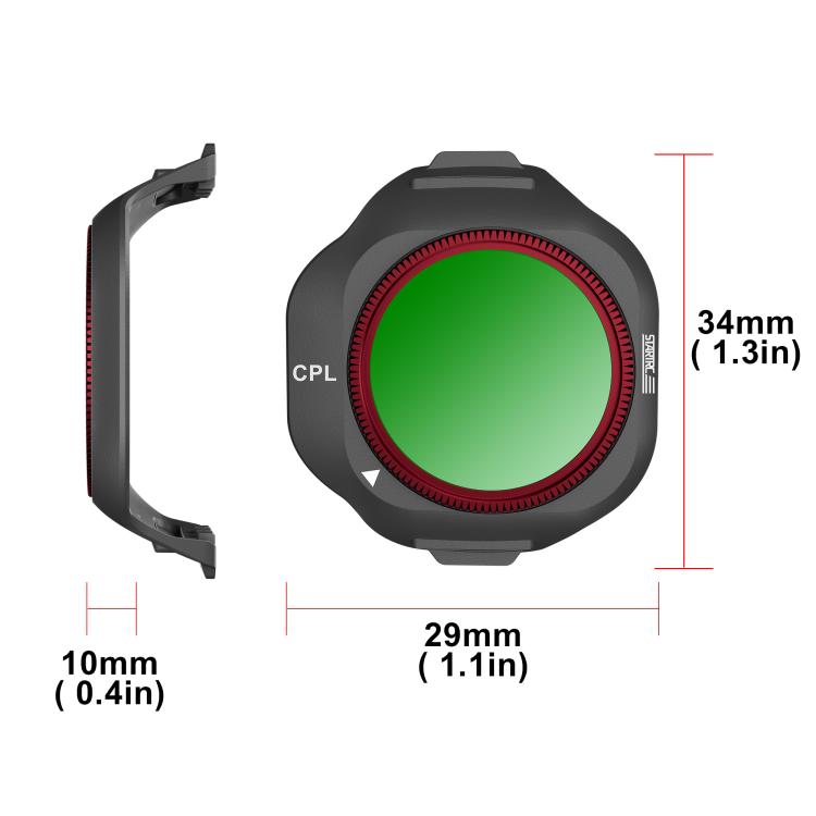 Para filtro de lente de cámara DJI Mini 5 Pro STARTRC, CPL, NIGHT, 3 in 1 CPL ND16/64, 4 in 1 CPL ND8/32/128, 4 in 1 CPL ND16/64 NIGHT, 6 in 1 Mixed Filter