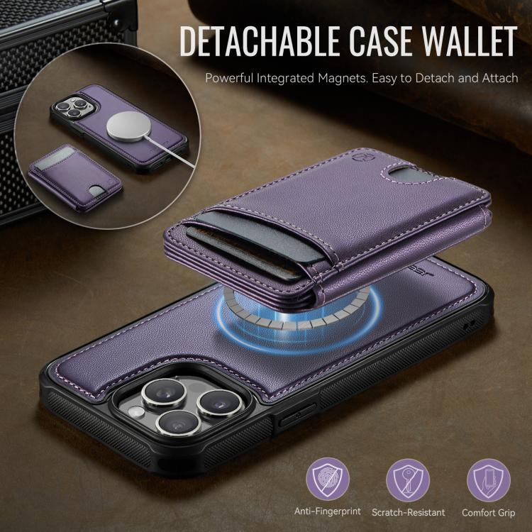 Funda para teléfono de cuero con ranura para tarjeta JEehOOD J10 y MagSafe con RFID., For iPhone 13 Pro, For iPhone 13, For iPhone 12, For iPhone 12 Pro Max, For iPhone 12 Pro, For iPhone 11 Pro Max, For iPhone 11, For iPhone 11 Pro