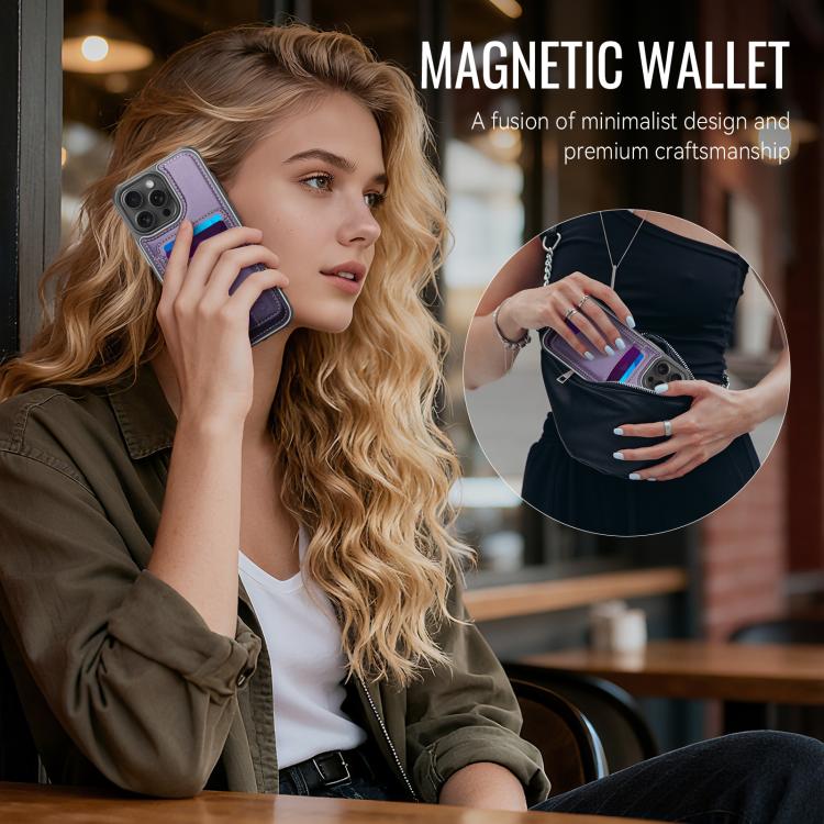 Funda para teléfono de cuero con ranura para tarjeta JEehOOD J10 y MagSafe con RFID., For iPhone 13 Pro, For iPhone 13, For iPhone 12, For iPhone 12 Pro Max, For iPhone 12 Pro, For iPhone 11 Pro Max, For iPhone 11, For iPhone 11 Pro